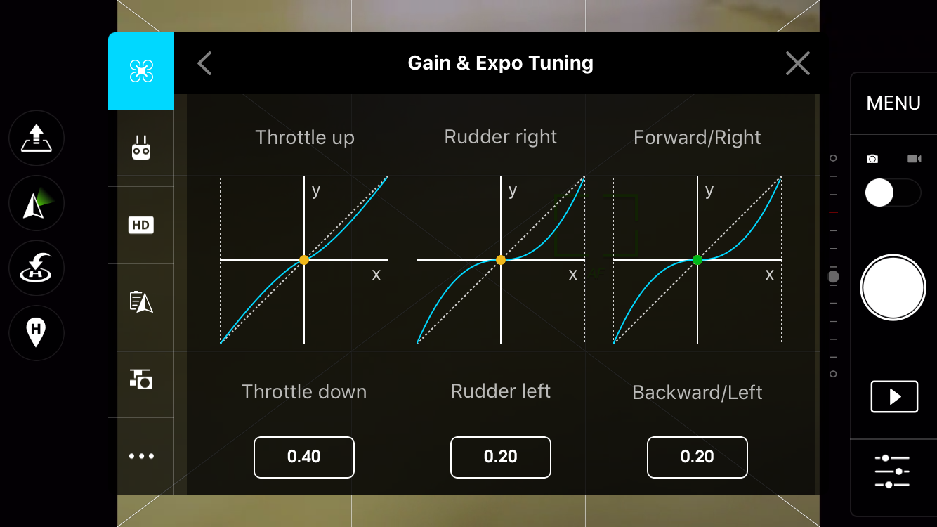 Gain & Expo Tuning